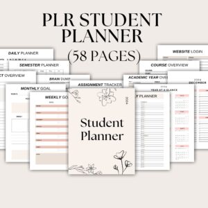 student planner plr